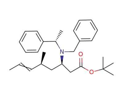 (3R,5S)-3-[benzyl-(1-phenyl-ethyl)-amino]-5-methyl-oct-6-enoic acid tert-butyl ester